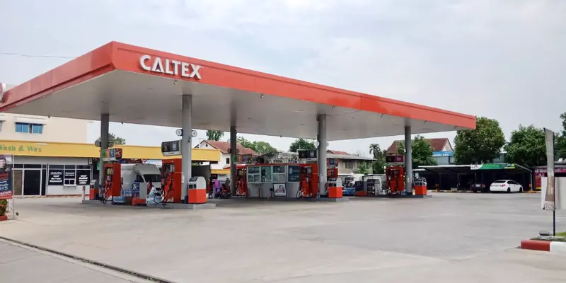 ปั๊มน้ำมัน Caltex แม่โจ้ แพนด้า สตาร์ ออยล์