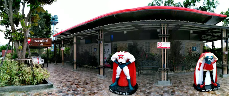 ปั๊มน้ำมัน Caltex แม่โจ้ แพนด้า สตาร์ ออยล์
