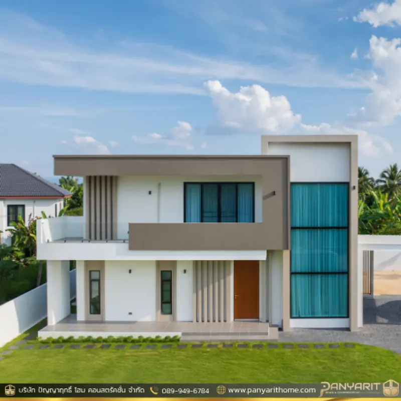 🏠บ้านสไตล์ Modern 2ชั้น พร้อมสระว่ายน้ำ บนพื้นที่ 320 ตร.ม.🏠
