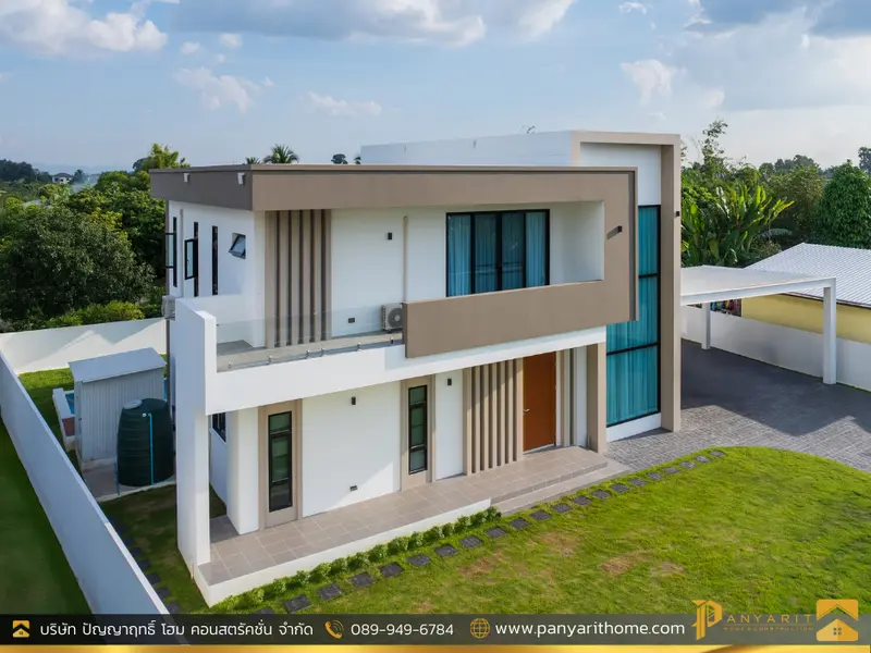  🏠บ้านสไตล์ Modern 2ชั้น พร้อมสระว่ายน้ำ บนพื้นที่ 320 ตร.ม.🏠