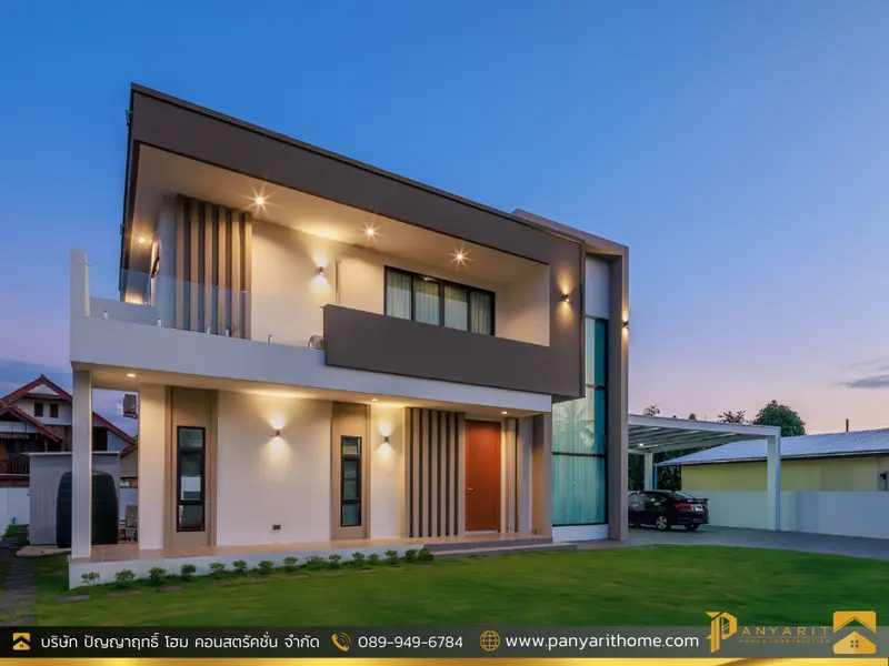 🏠บ้านสไตล์ Modern 2ชั้น พร้อมสระว่ายน้ำ บนพื้นที่ 320 ตร.ม.🏠