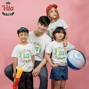 S-07 เสื้อSUMMER ENJOY THE SUNSHINE เสื้อยืดสีขาว