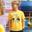 S-05 เสื้อSUMMER สุขสันต์สงกรานต์ เสื้อยืดสีเหลือง