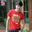 HPR002 เสื้อคริสต์มาสเสื้อปีใหม่ ลาย แฮปปี้นิวเยียร์ สีแดง เสื้อทีม เสื้อคู่ เสื้อครอบครัว แบบเก๋ๆ