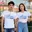 เสื้อเพื่อน เสื้อทีมเพื่อนกันตลอดไป ลายเพื่อน FRIEND FOREVER สีขาว เสื้อรุ่น เสื้อแก๊ง แบบเก๋