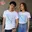 เสื้อเพื่อน เสื้อทีมเพื่อนกันตลอดไป ลาย FRIEND สีขาว เสื้อแก๊ง เสื้อรุ่น แบบเก๋ๆ พร้อมส่ง