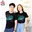 เสื้อเพื่อน เสื้อทีมเพื่อนกันตลอดไป ลายเวลาเปลี่ยนแต่เพื่อนไม่มีวันเปลี่ยน สีดำ แบบเก๋ๆ