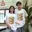 เสื้อเพื่อน เสื้อทีมเพื่อนกันตลอดไป ลาย มันส์ทุกทริป ชีวิตติดเที่ยว สีขาว เสื้อรุ่น เสื้อแก๊ง