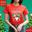 HPCR02 เสื้อคริสต์มาสเสื้อปีใหม่ ลาย Merry Christmas สีแดง เสื้อทีม เสื้อคู่ เสื้อครอบครัว แบบเก๋ๆ