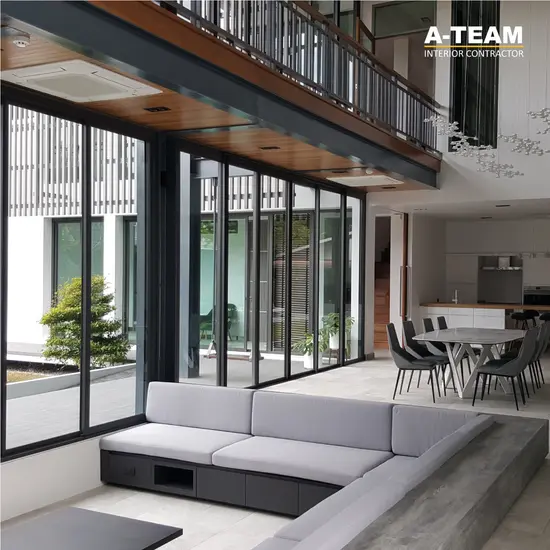 บ้านพักอาศัยสไตล์โมเดิร์น (Modern) - บริการรับเหมาตกแต่งภายในและผลิตเฟอร์นิเจอร์บิวท์อิน 