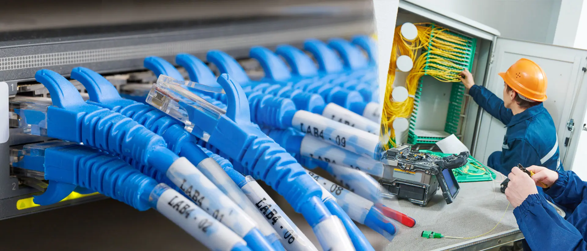 ติดตั้ง วางระบบ Lan, Fiber Optic 