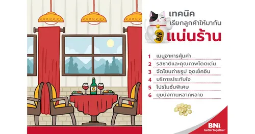 เทคนิคเรียกลูกค้าให้มาแน่นร้าน ด้วย 6 เทคนิคง่ายๆ