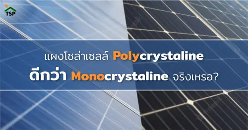 ประเทศไทยใช้ แผงโซล่าเซลล์ Poly Crystaline ดีกว่า แผงโซล่าเซลล์ Mono Crystaline จริงเหรอ?