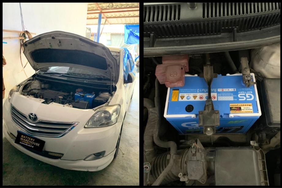 เปลี่ยนแบตเตอรี่รถยนต์ Toyota Vios ลำพูน แบตเตอรี่ แวร์เฮ้าส์