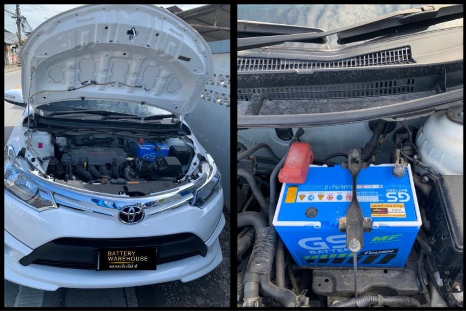 เปลี่ยนแบตเตอรี่รถยนต์ Toyota วีออส ลำพูน แบตเตอรี่ แวร์เฮ้าส์