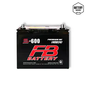 แบตเตอรี่รถยนต์ FB S-600L (JIS 46B24L-MF)