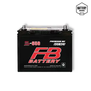 แบตเตอรี่รถยนต์ FB S-650R (JIS 55B24R-MF)
