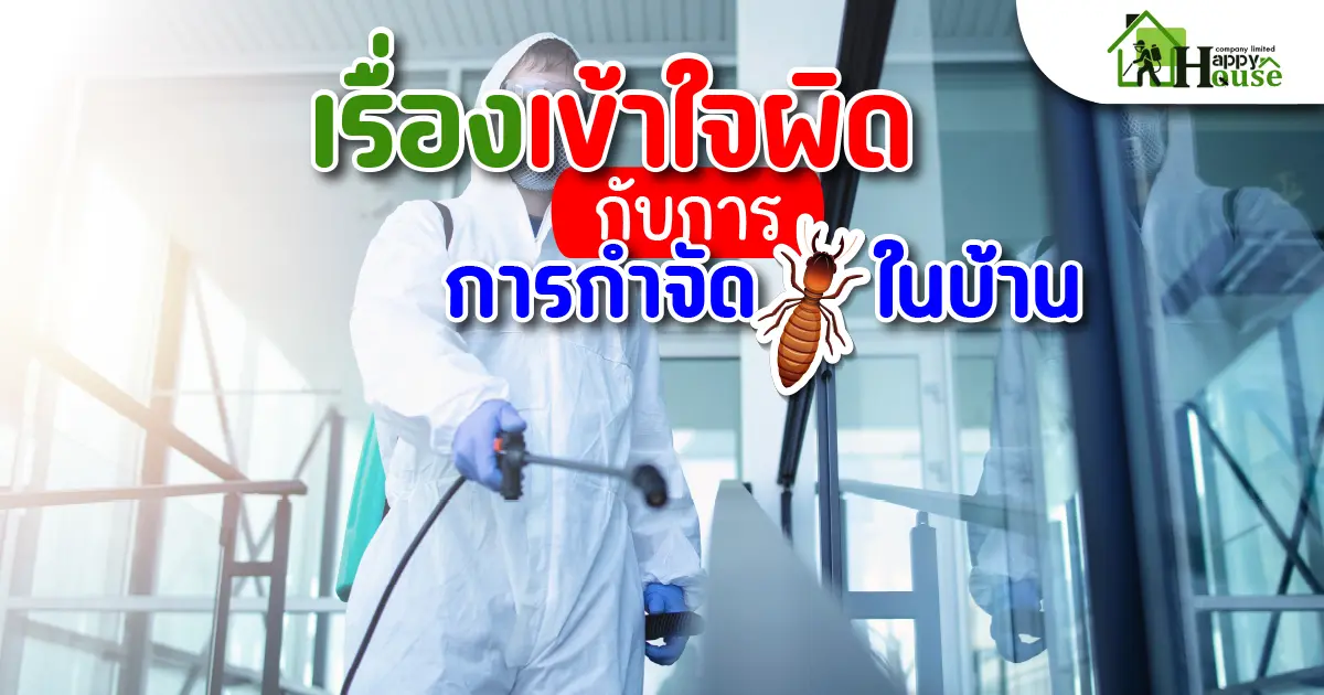 เรื่องเข้าใจผิด กับการกำจัดปลวกในบ้าน