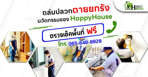 ถล่มปลวก ตายยกรังนวัตกรรมของHappyHouse