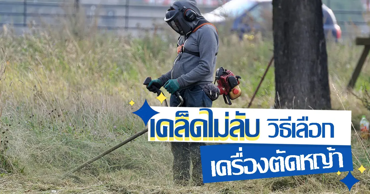 เคล็ดไม่ลับ วิธีเลือกเครื่องตัดหญ้า