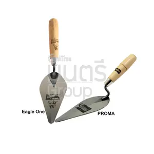 เกรียงก่อ (ใบโพธิ์) 6" PROMA,Eagle One  ด้ามไม้