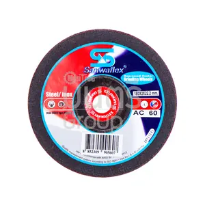 แผ่นเจียร์เหล็กอ่อนตัว SANWAFLEX 4" x 2 AC 60 แดง