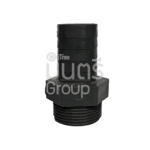 ข้อต่อหางปลา เกลียว 1 ข้าง PVC 1 1/2" TIC สีเทา