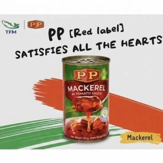 [Red Label 155 grams] PP Mackerel in Tomato Sauce