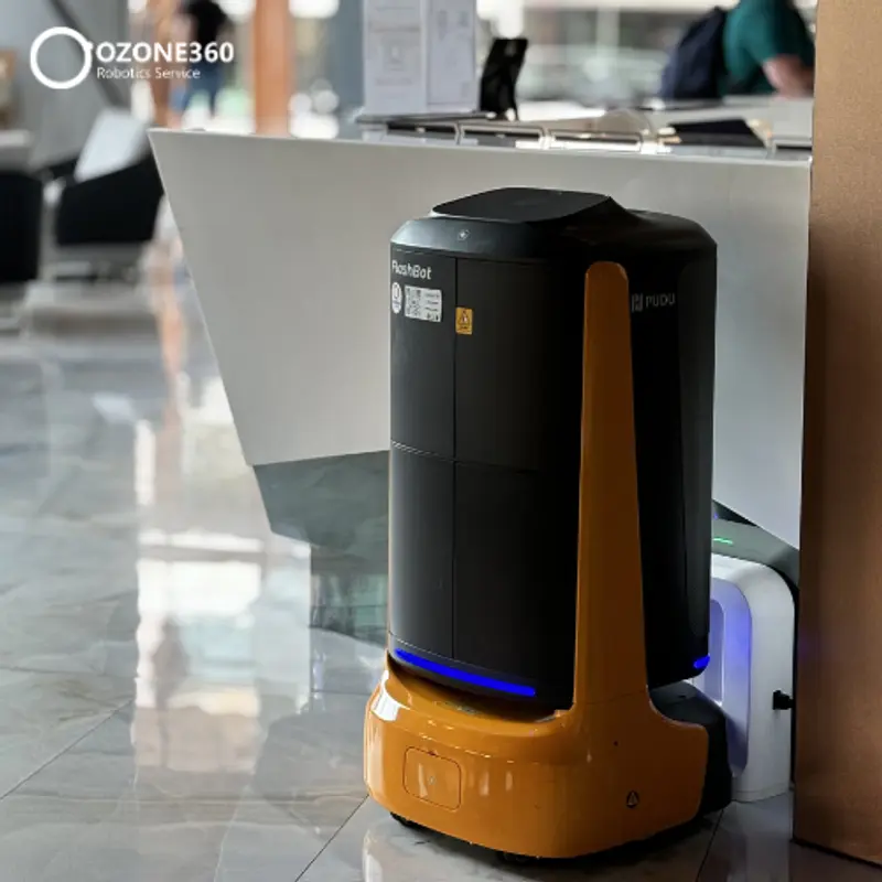หุ่นยนต์ส่งของในอาคาร รุ่น FlashBot